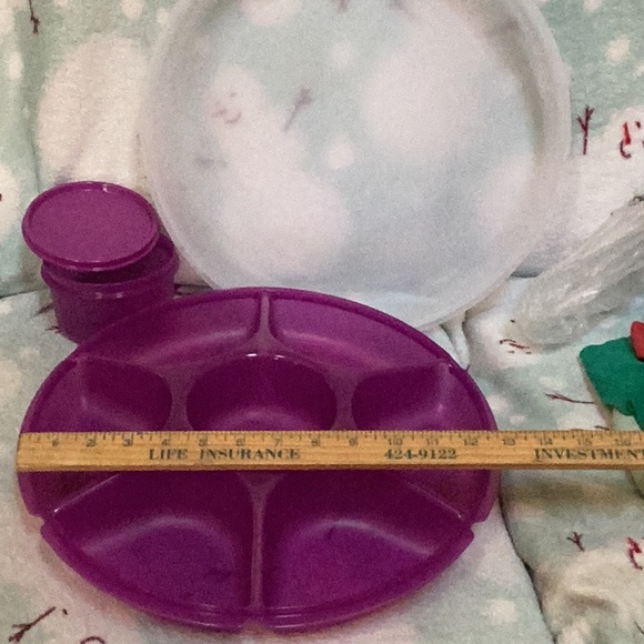 Tupperware Dining Tupperware Serving Center Set Purple Poshmark